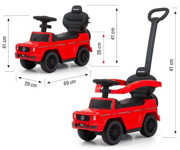 Ajoneuvo kahvalla MERCEDES G350d Red