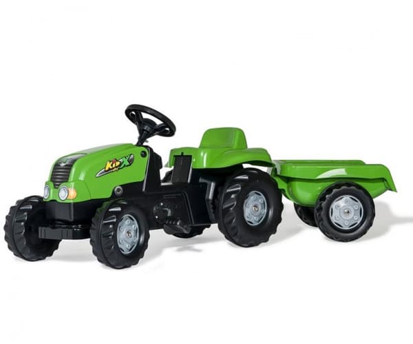 Rolly Toys 012169 Rolly Kid Traktor med Trailer Grøn