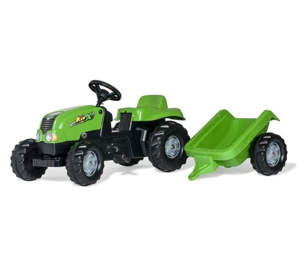 Rolly Toys 012169 Rolly Kid Traktor med Trailer Grøn