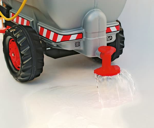 Rolly Toys 122776 Rolly Tankvogn tanktrailer med pumpe og injektor Grå 1-akslet