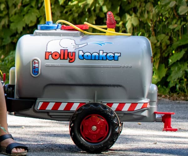 Rolly Toys 122776 Rolly Tankvogn tanktrailer med pumpe og injektor Grå 1-akslet