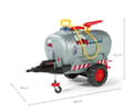 Miniatyrbillede 8 af 8: Rolly Toys 122776 Rolly Tankvogn tanktrailer med pumpe og injektor Grå 1-akslet