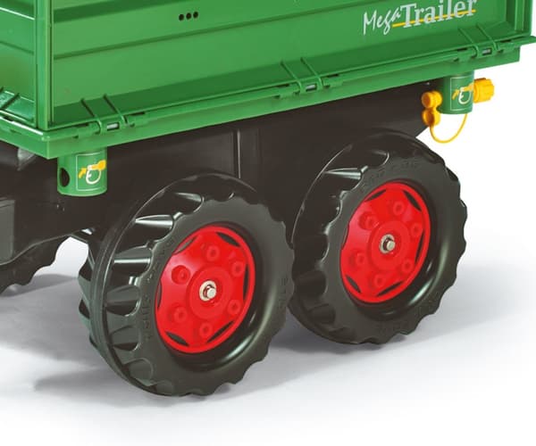 Rolly Toys 122202 Rolly Trailer - Mega Trailer Dark Green Wheels 2-axles