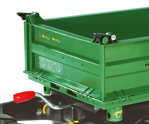 Rolly Toys 122202 Rolly Trailer - Mega Trailer Dark Green Wheels 2-axles