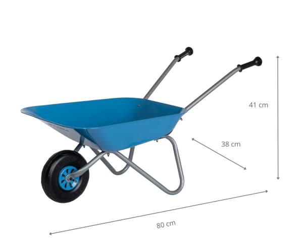 Rolly Toys 271764 Blå Metal Trillebør