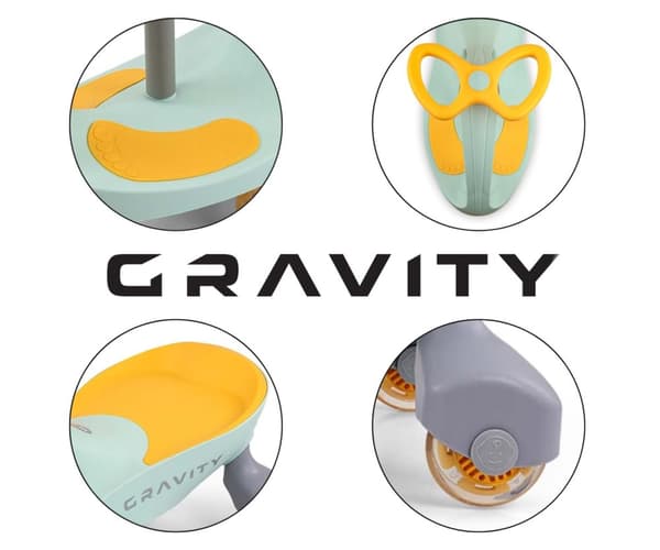 Milly Mally Gravity Lime Gul Gravity Ride On