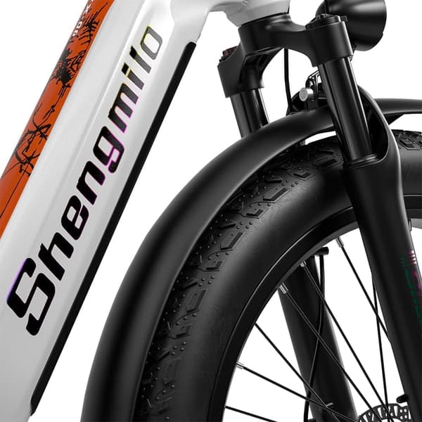 SHENGMILO sähköpyörä 26" rasvarengas Ebike sähköpyörä aikuisille 1000w harjattomalla moottorilla 48V 17.5AH irrotettava SAMSUNG Cell-White