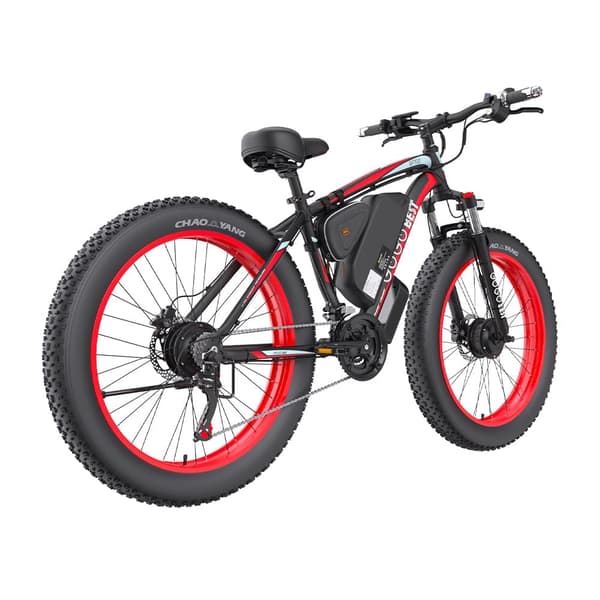 GOGOBEST GF700 voksen elektrisk mountainbike, 500W*2 motorer, 18,2Ah batteri, 26*4,0 dæk, 21 gear.