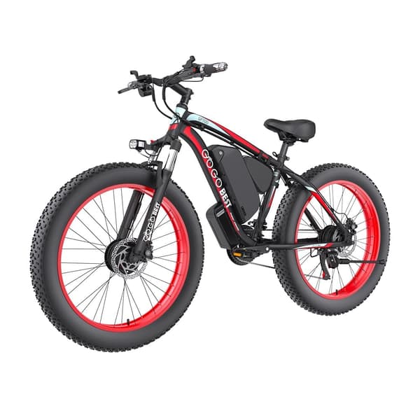 GOGOBEST GF700 voksen elektrisk mountainbike, 500W*2 motorer, 18,2Ah batteri, 26*4,0 dæk, 21 gear.