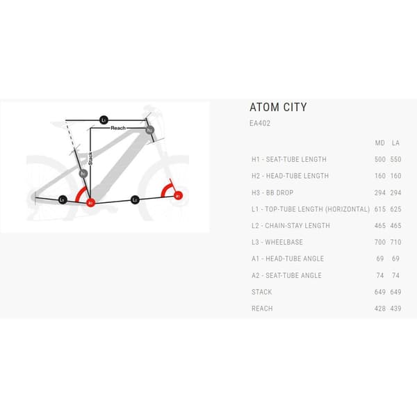 Bh Atom City Bh1e 700c Acera 2023 Sähköpyörä Hopeinen M / 500Wh