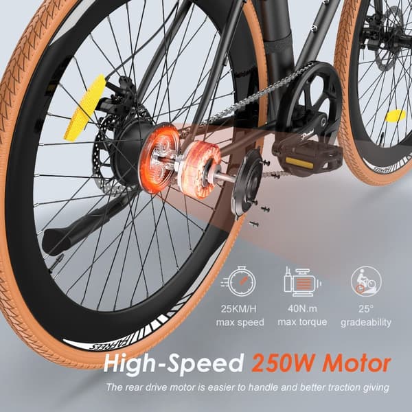 Fafrees F1 landevejs elcykel, 10AH batteri, 700C*38C dæk, 36V 250W motor.