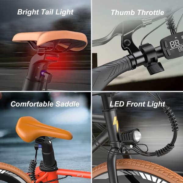 Fafrees F1 landevejs elcykel, 10AH batteri, 700C*38C dæk, 36V 250W motor.
