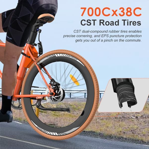 Fafrees F1 landevejs elcykel, 10AH batteri, 700C*38C dæk, 36V 250W motor.