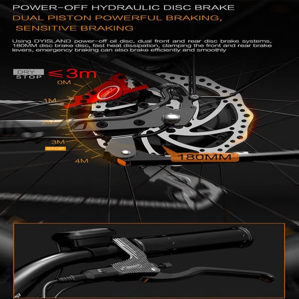 Dukawey DM530 Plus 1000W 26" Fat Bike All Terrain Sähköpyörä 52V 20Ah Samsung Akku 50KM/H Shimano 7 vaihteinen.