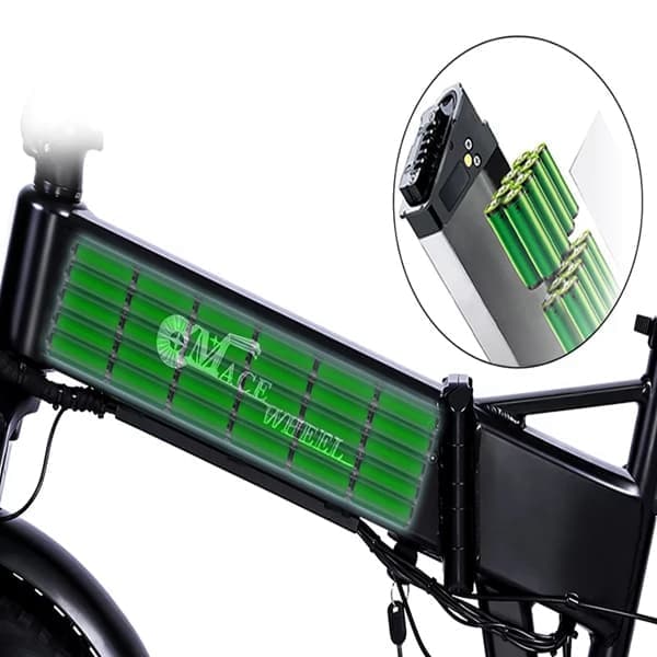 CMACEWHEEL RX20 folde elcykel for voksne, 750W motor, 17AH batteri, 20"*4.0" fedtdæk i ét stykke, Shimano 7-gears.