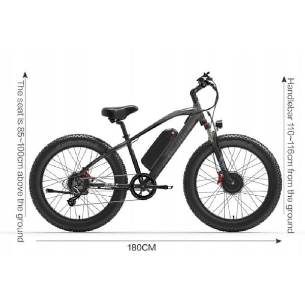 Elcykel - Lankeleisi - MG740 PLUS - 2000W - 20Ah - 49km/h - 18'' aluminiumram