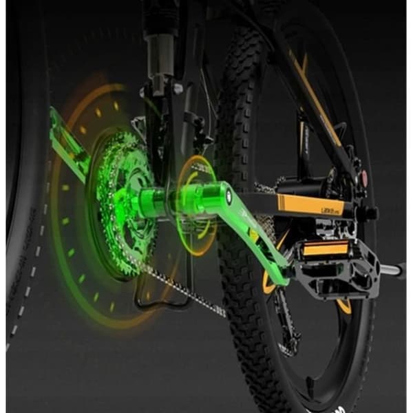 Lankeleisi XT750 Sport elcykel 14,5ah 48V 33km-h 500W Ramversion 26 aluminiumhjul 26"Vit