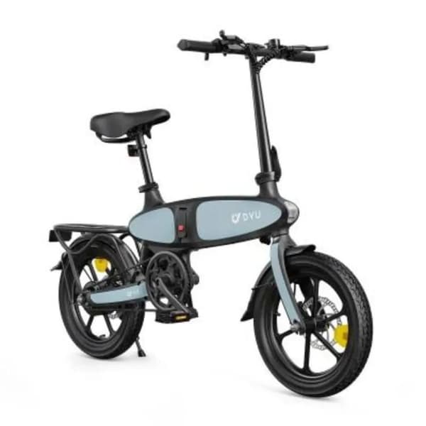 Elcykel DYU C2 250W 25km/h 45KM 7,5Ah 48V aluminiumram 16" hjul svart