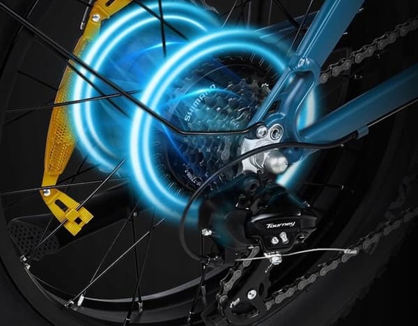 Fällbar elcykel - DYU - FF500 - 14AH - 32km/h - 500W - 20 tum