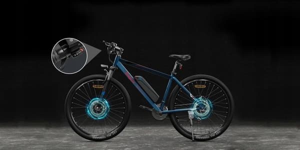 Eleglide M1 elcykel aluminiumhjul 27,5" blå 250W 25km/h SHIMANO 21 BLÅ