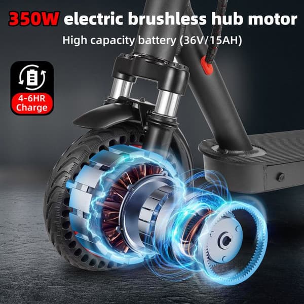 elskoter 15AH 36V 350W 30km/h 8,5'' Max belastning på 130kg främre och bakre dubbla stötdämpare med appanslutning