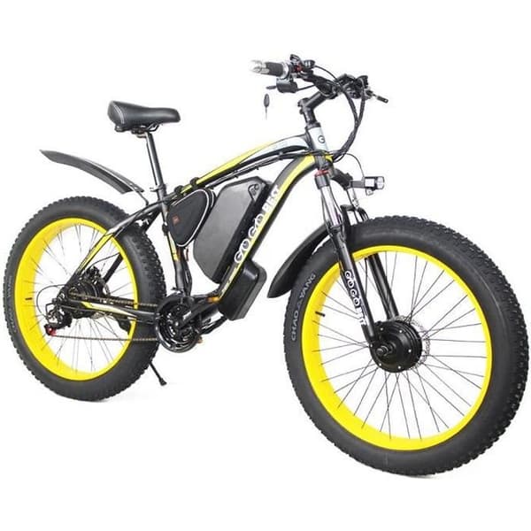 GOGOBEST GF700 Elcykel 26*4,0 Fat Tire 17,5Ah Batteri 500W Dubbelmotor Maxbelastning 200KG 70KM Hydraulisk skivbroms