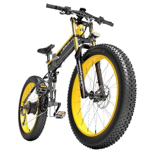 LANKELEISI T750 Elcykel Större gaffel 17,5Ah Batteri 48V 1000W Motor 26*4,0'' Stort däck