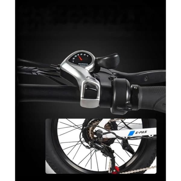 Paselec PX3 elcykel 48V 13Ah 750W 45km-h 90KM fällbart aluminiumhjul 20" vit