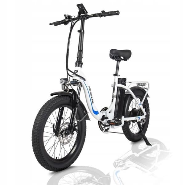 Paselec PX3 elcykel 48V 13Ah 750W 45km-h 90KM fällbart aluminiumhjul 20" vit