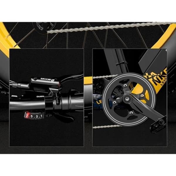 Elcykel Lankeleisi RV700 48V 16Ah 130KM 45km-h 1000W MTB shimano M310-7 blå