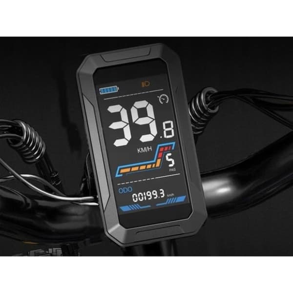 Elcykel Lankeleisi RV700 48V 16Ah 130KM 45km-h 1000W MTB shimano M310-7 blå