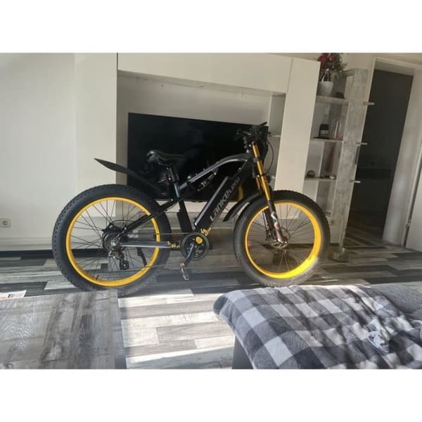 Elcykel Lankeleisi RV700 48V 16Ah 130KM 45km-h 1000W MTB shimano M310-7 Gul