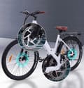 Miniatyrbild 3 av 6: Bezior M3 elcykel aluminiumhjul 26" svart 500W 48V 10.4AH 26" MTB E-cykel SHIMANO 7-växlad Vit