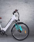 Miniatyrbild 4 av 6: Bezior M3 elcykel aluminiumhjul 26" svart 500W 48V 10.4AH 26" MTB E-cykel SHIMANO 7-växlad Vit