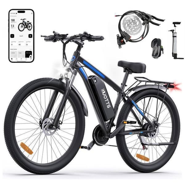 DUOTTS C29 Elcykel - 750W motor - 48V/15Ah - 21 SHIMANO hastighet - 29*2,1'' hjul - Med APP + bromsolja