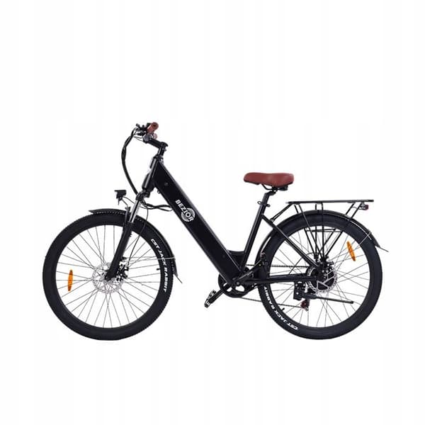Bezior M3 elcykel aluminiumhjul 26" svart 500W 48V 10.4AH 26" MTB E-cykel SHIMANO 7-växlad svart