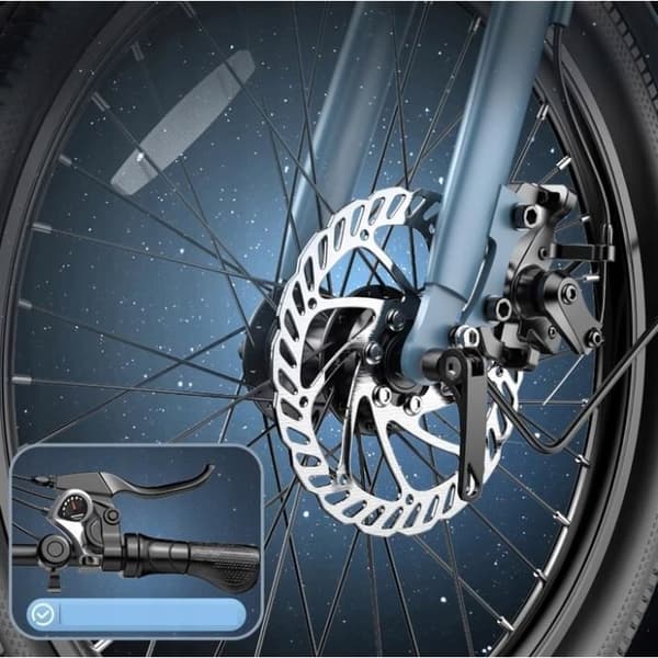 Fällbar elcykel - Fafrees - F20 Light - 20 tum - 14,5Ah - 250W - Svart