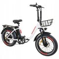 Miniatyrbild 1 av 6: Elcykel DZ-2030 - SHIMANO 7-växlad Fällbar ram aluminiumhjul 20" 500W 48V 13AH 40KM/H vit