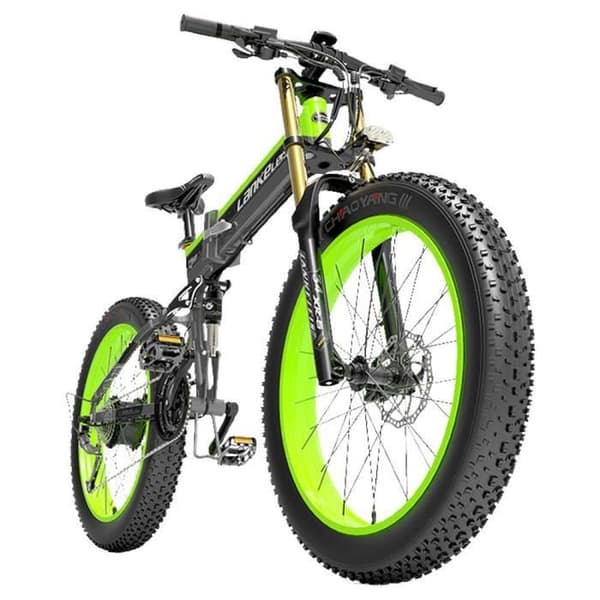 LANKELEISI T750 Elcykel Större gaffel 17,5Ah Batteri 48V 1000W Motor 26*4,0'' Stort däck
