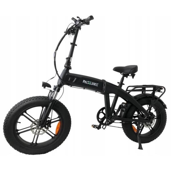 Elcykel - PASEBIKE - EB05 - 80KM räckvidd - 500W effekt - Fällbar 20 tum svart