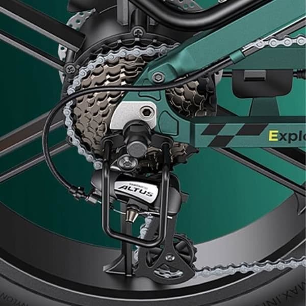 ENGINE PRO 2.0 elcykel 32KM-H 52V 16AH 1200W ram 20'' aluminiumhjul 20" Svart