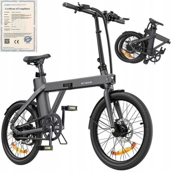 Fällbar elcykel - ENGWE - P20 - 250W - 36V 9,6Ah - 25 km/h - 100 km räckvidd