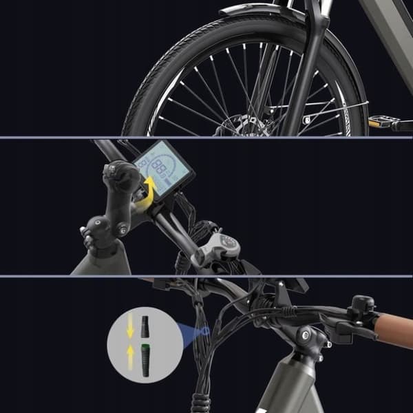 FAFREES F26 Pro elcykel med ca 10AH 36V 380W 25KM-H 90KM aluminiumhjul 26" grön