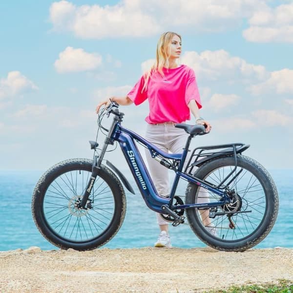 KAKABIKE - MX03 - Elcykel - Bafang 1000w - Elmoped - Fat bike 26 tum - Samsung 48V17.5Ah batteri - Blå