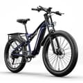 Miniatyrbild 1 av 4: KAKABIKE - MX03 - Elcykel - Bafang 1000w - Elmoped - Fat bike 26 tum - Samsung 48V17.5Ah batteri - Blå