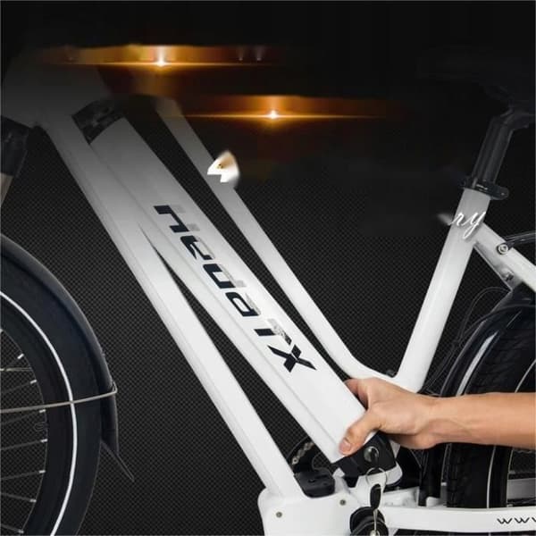elcykel Hedatx TX10 45KM-h 48V 15,6Ah 500W Shimano Hydraulisk skivbroms vit