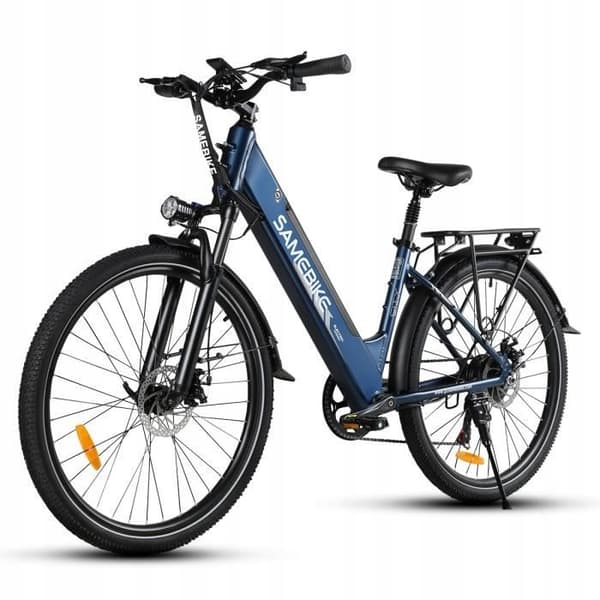 Samebike RS-A01 Pro 15AH 36V 500W 32KM-H elcykelhjul 27,5" el stadscykel Blå