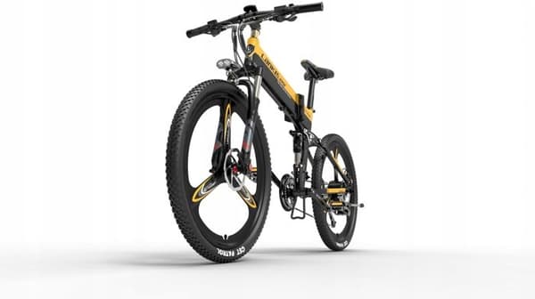 Lankeleisi XT750 Sport Elcykel 14,5ah - 500W - Vuxen - 1 aluminiumhjul 26" gul 500W
