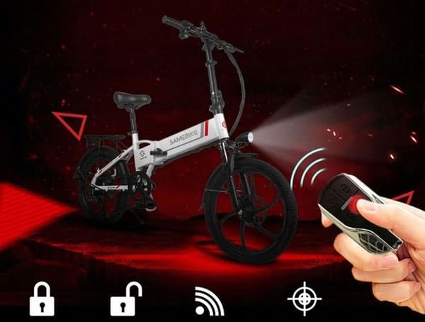 Samebike 20LVXD30 Elcykel E-BIKE ram 17,5 tums hjul 20" svart 350W 35km/h 10,4Ah 48V 80KM
