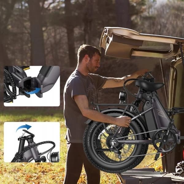 Fafrees FF20 Polar elcykel 40KM-H 10,4AH*2 1000W hjul 20" Fällbar elcykel grön